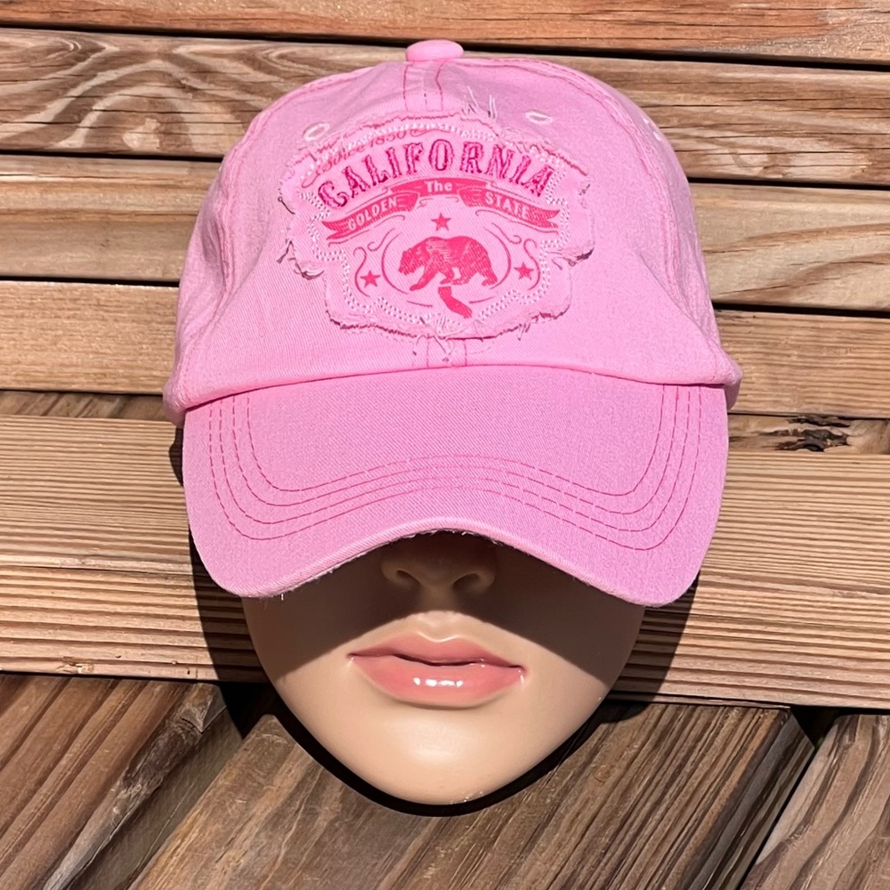 - California Distressed Pink Cap! E/VGUC!